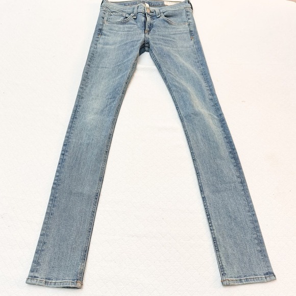 Rag & Bone Skinny Denim Jeans Light Wash W1502K520 SZ26 - Picture 2 of 7